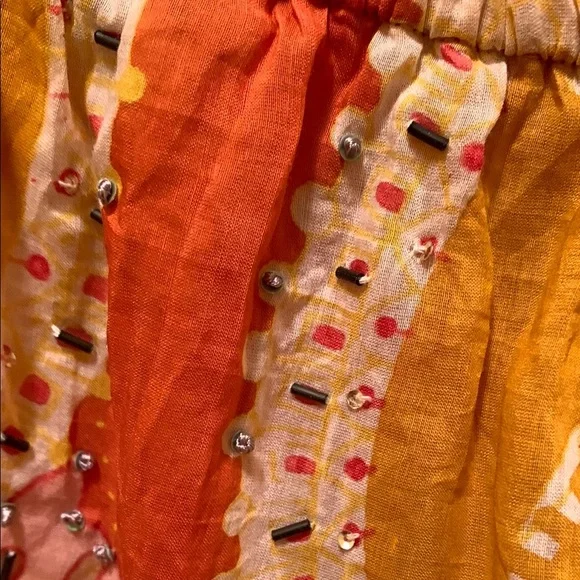 Abella Pink and Yellow Midi Dress - Picture 5 of 15